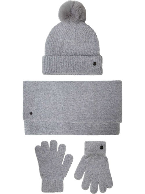Minoti - Ensemble bonnet, gants et écharpe motif/style côtelé - Kiabi Minoti - Ensemble bonnet, gants et écharpe motif/style côtelé - Kiabi