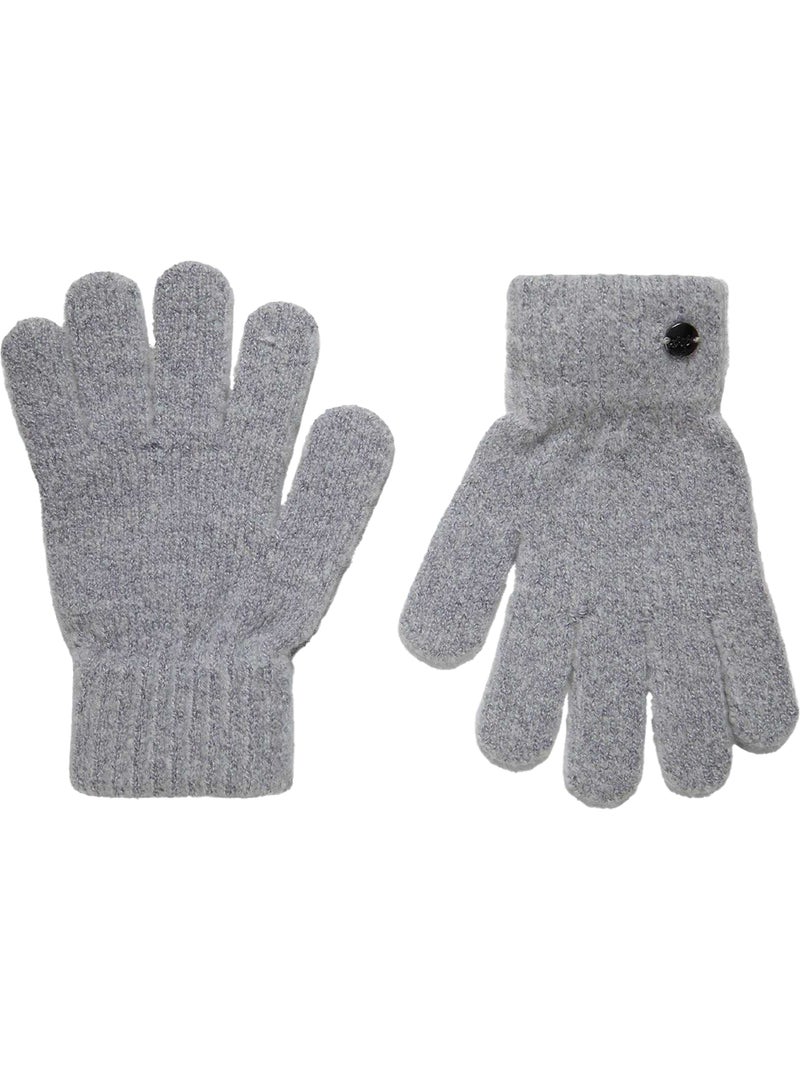 Minoti - Ensemble bonnet, gants et écharpe motif/style côtelé Gris - Kiabi