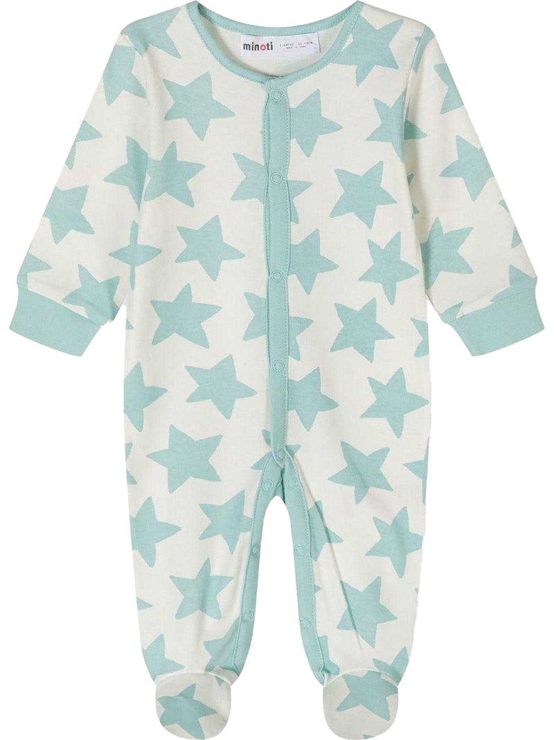 Minoti - Ensemble Grenouillères manches longues motif/style imprimé - Bébé Menthe - Kiabi