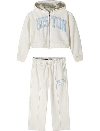 Minoti - Ensemble sweat à capuche et pantalon de jogging motif/style texte