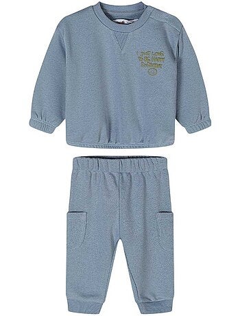 Minoti - Ensemble Sweat et pantalon de jogging manches longues motif/style brodé