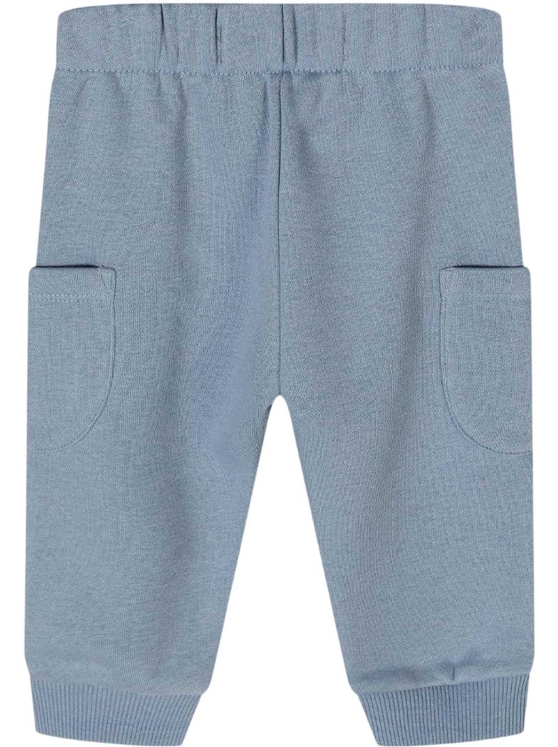 Minoti - Ensemble Sweat et pantalon de jogging manches longues motif/style brodé Bleu clair - Kiabi