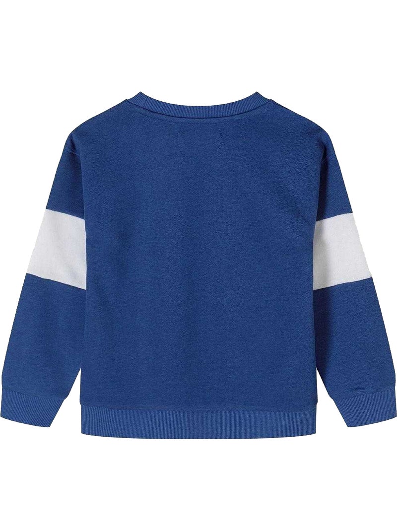 Minoti - Ensemble Sweat et pantalon de jogging motif/style texte Bleu foncé - Kiabi