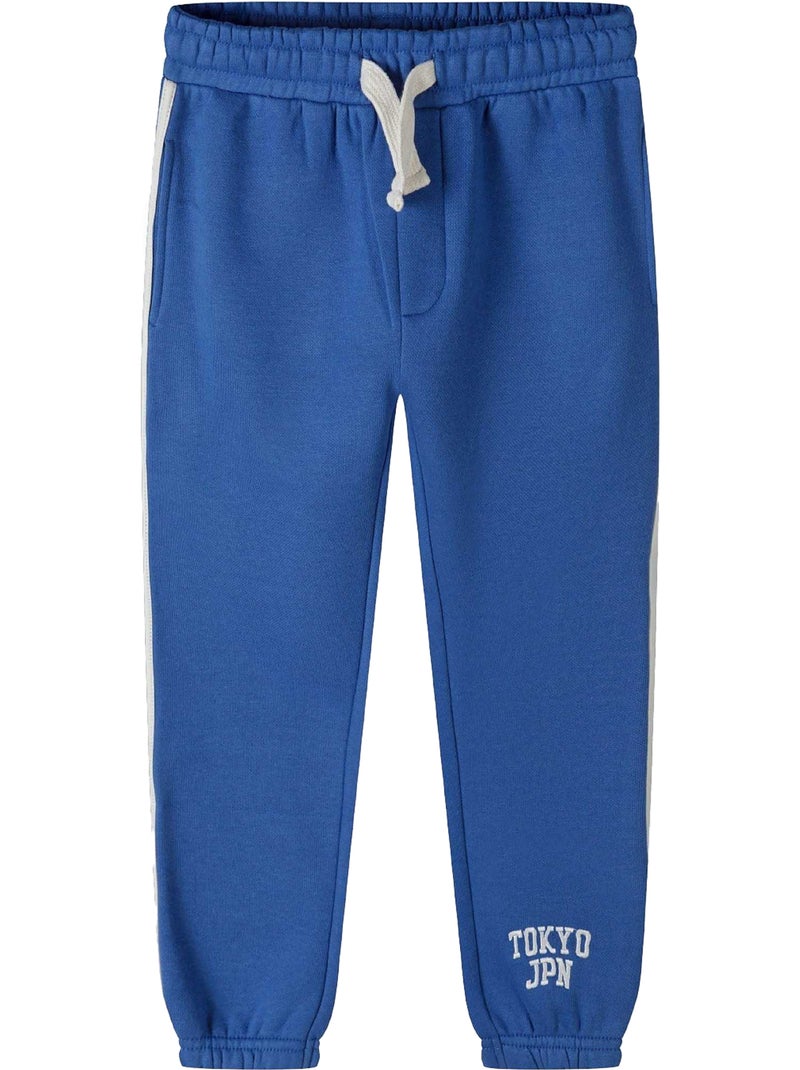 Minoti - Ensemble Sweat et pantalon de jogging motif/style texte Bleu - Kiabi