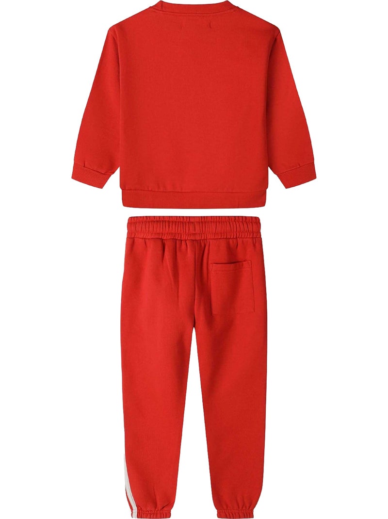 Minoti - Ensemble Sweat et pantalon de jogging motif/style texte Rouge - Kiabi