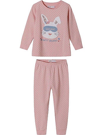 Minoti - Ensembles de pyjamas longs manches longues motif/style Lapin - Bébé fille