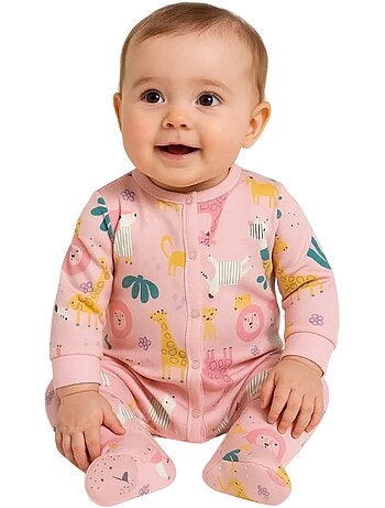 Minoti - Grenouillères manches longues motif/style animaux - Bébé fille