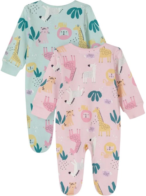 Minoti - Grenouillères manches longues motif/style animaux - Bébé fille - Kiabi