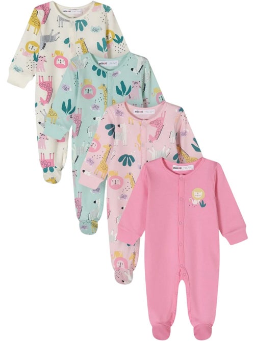 Minoti - Grenouillères manches longues motif/style animaux - Bébé fille - Kiabi Minoti - Grenouillères manches longues motif/style animaux - Bébé fille - Kiabi