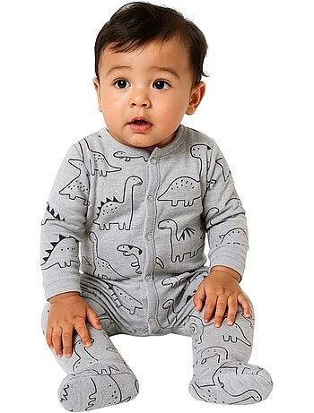 Minoti - Grenouillères manches longues motif/style dinosaures - Bébé garçon