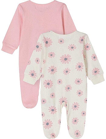 Minoti - Grenouillères manches longues motif/style fleurs - Bébé fille