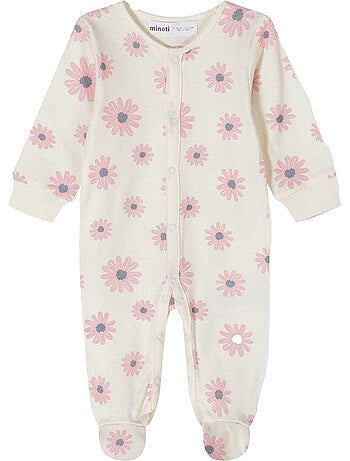 Minoti - Grenouillères manches longues motif/style fleurs - Bébé fille