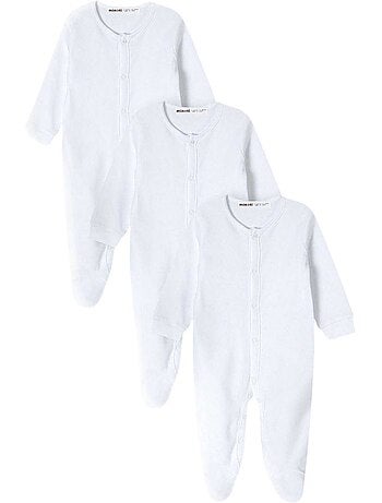 Minoti - Grenouillères manches longues raglan motif/style uni - Bébé