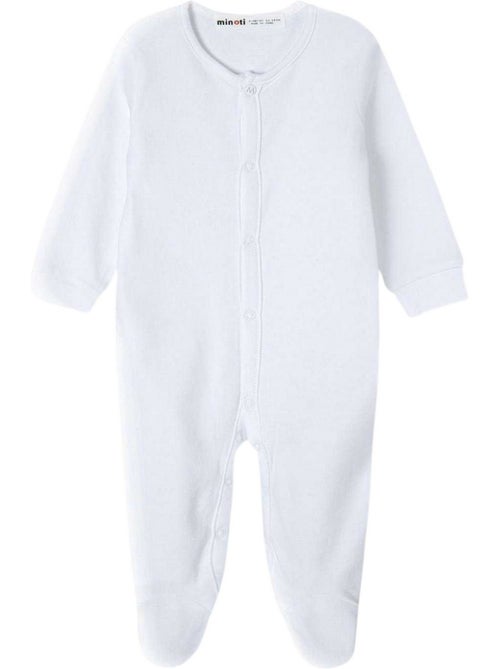 Minoti - Grenouillères manches longues raglan motif/style uni - Bébé - Kiabi