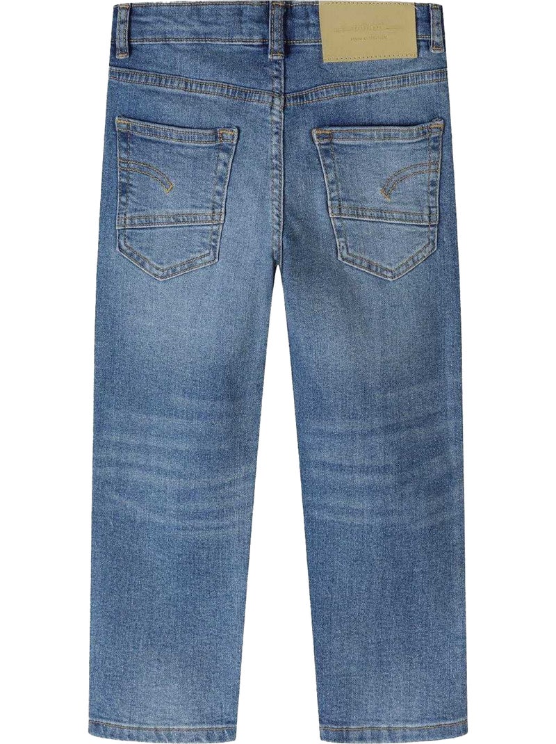 Minoti - Jean motif/style déchiré Bleu - Kiabi