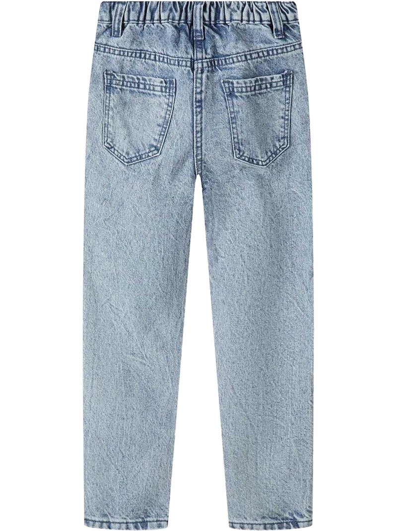 Minoti - Jean motif/style déchiré Bleu - Kiabi