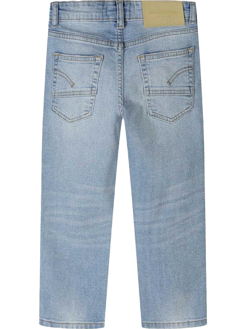 Minoti - Jean motif/style déchiré Bleu - Kiabi