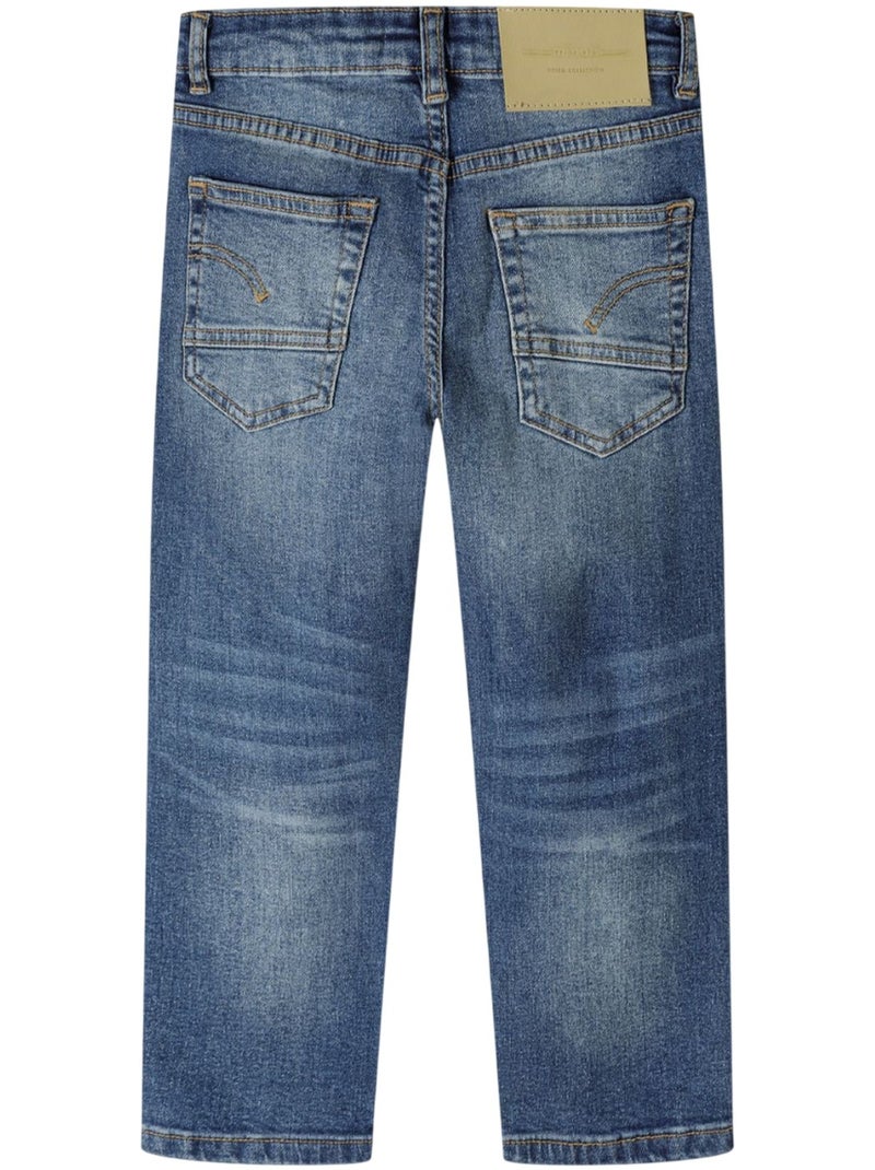 Minoti - Jean motif/style déchiré Bleu - Kiabi