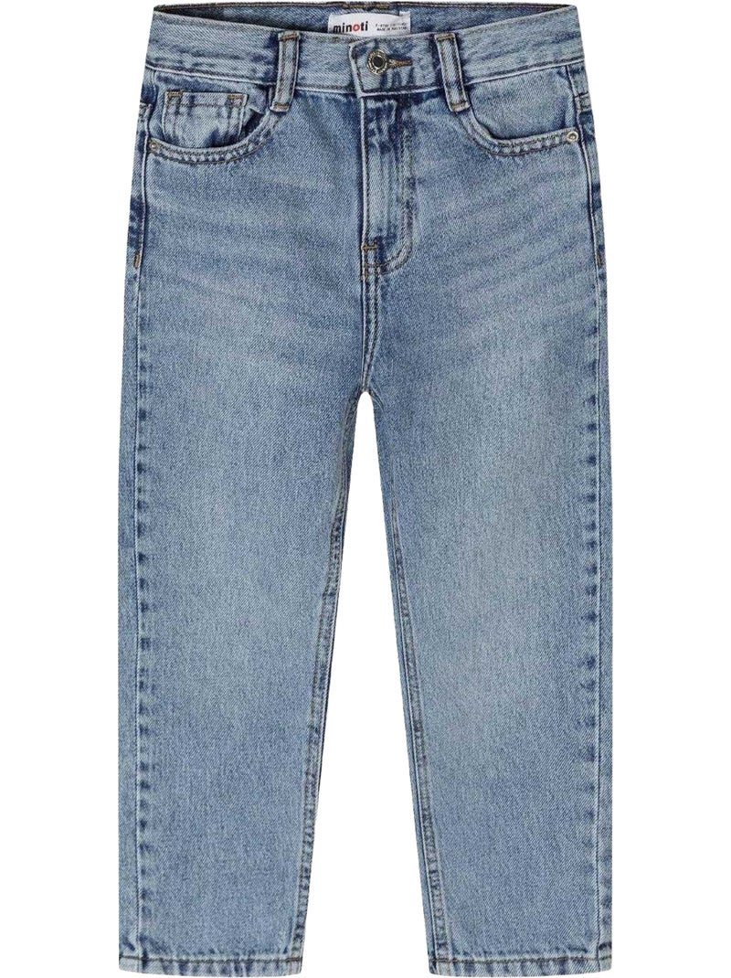 Minoti - Jean motif/style uni Bleu - Kiabi