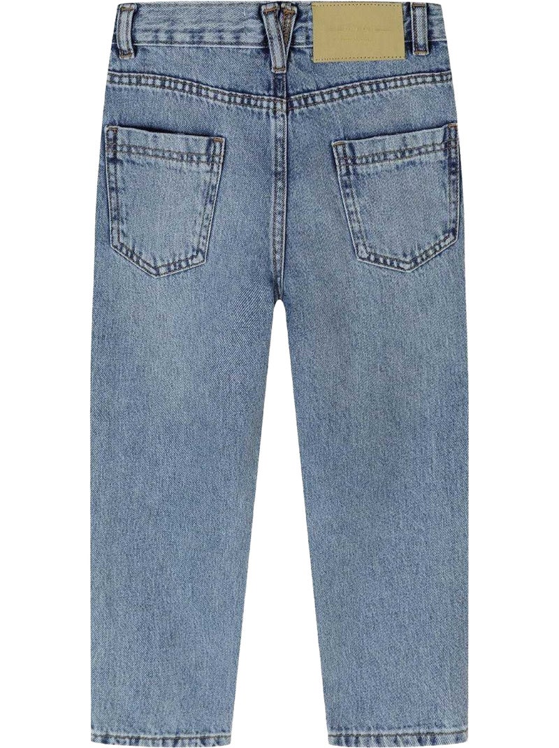 Minoti - Jean motif/style uni Bleu - Kiabi