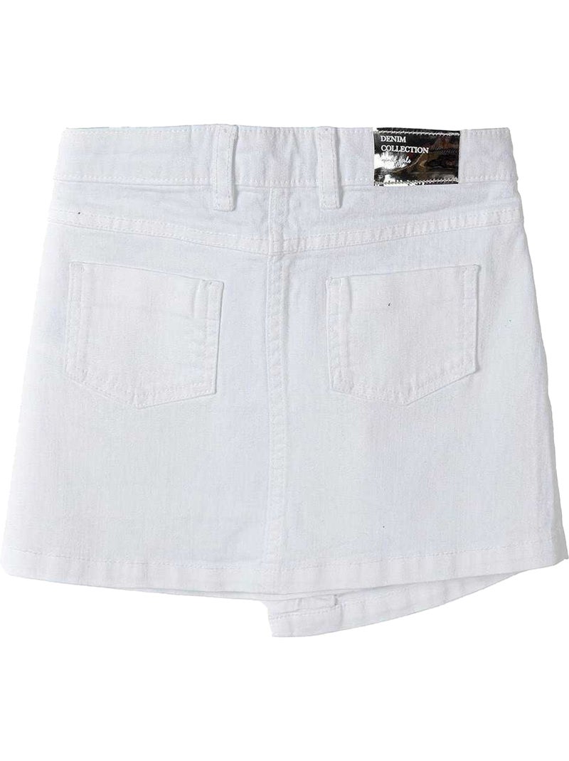 Minoti - Jupe motif/style uni Blanc - Kiabi