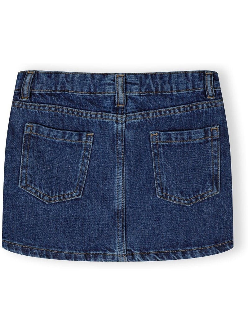 Minoti - Jupe motif/style uni Bleu marine - Kiabi