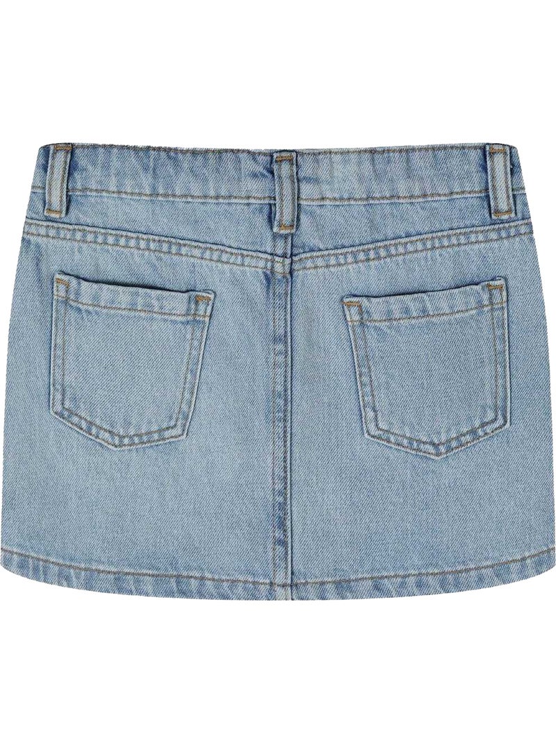 Minoti - Jupe motif/style uni Bleu - Kiabi