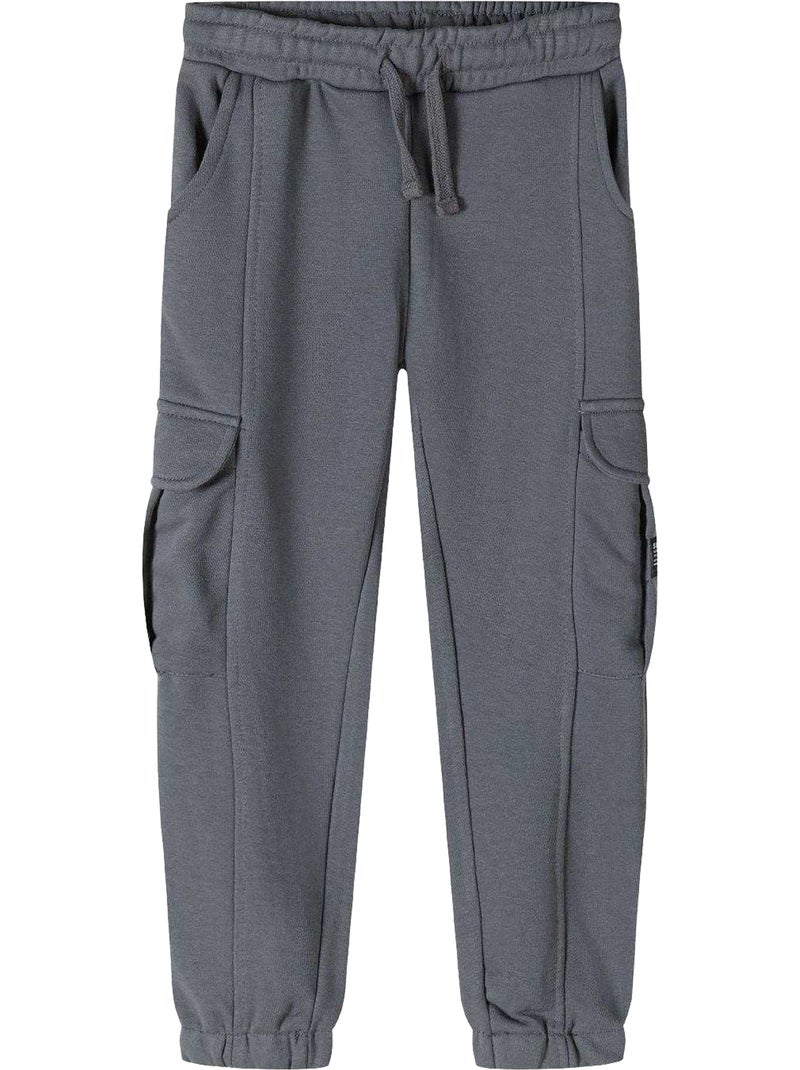 Minoti - Pantalon de jogging à poches motif/style écusson Gris - Kiabi