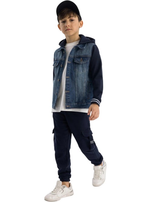 Minoti - Pantalon de jogging à poches motif/style logo latéral - Kiabi