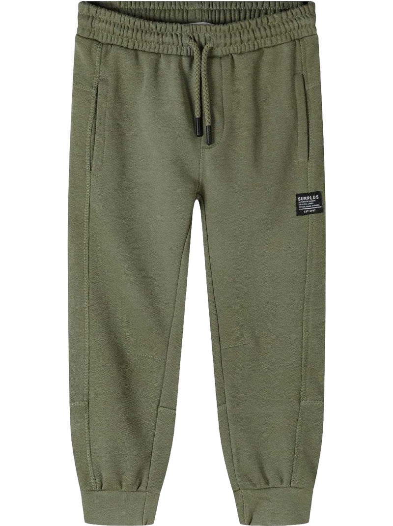 Minoti - Pantalon de jogging motif/style écusson Vert kaki - Kiabi