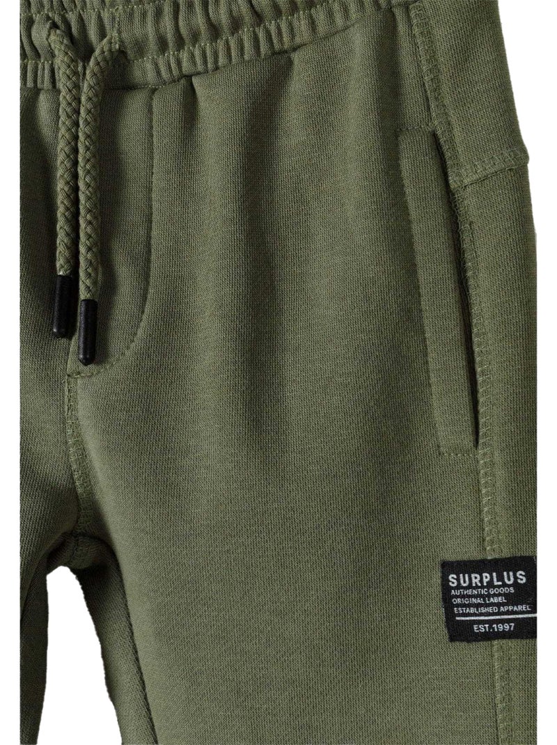 Minoti - Pantalon de jogging motif/style écusson Vert kaki - Kiabi
