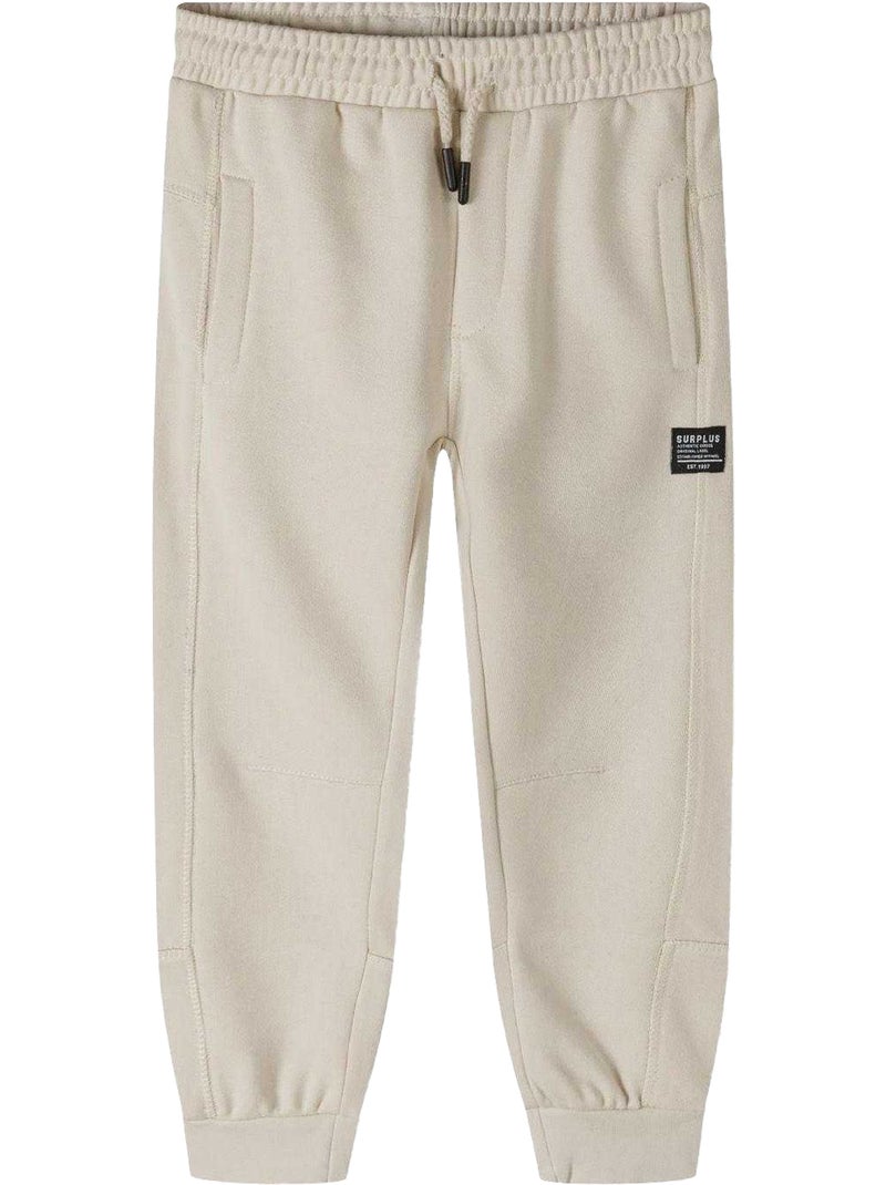 Minoti - Pantalon de jogging motif/style petit logo Beige - Kiabi
