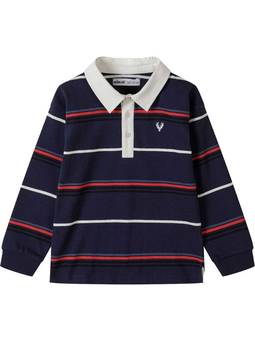 Minoti - Polo manches longues motif/style brodé - Kiabi