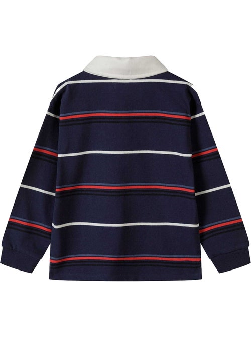 Minoti - Polo manches longues motif/style brodé - Kiabi