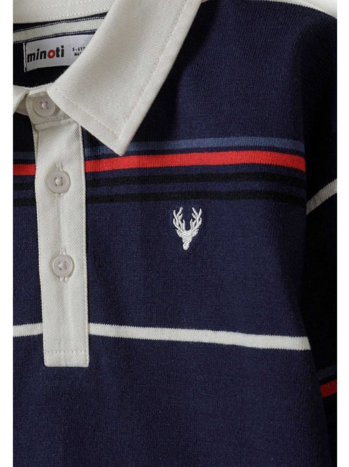 Minoti - Polo manches longues motif/style brodé - Kiabi