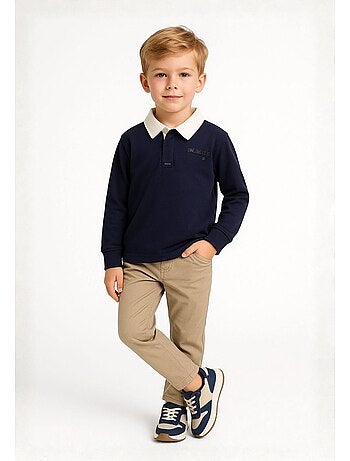 Minoti - Polo manches longues motif/style imprimé