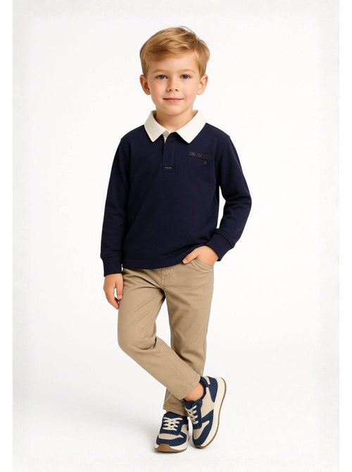Minoti - Polo manches longues motif/style imprimé - Kiabi Minoti - Polo manches longues motif/style imprimé - Kiabi