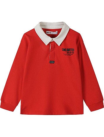 Minoti - Polo manches longues motif/style imprimé