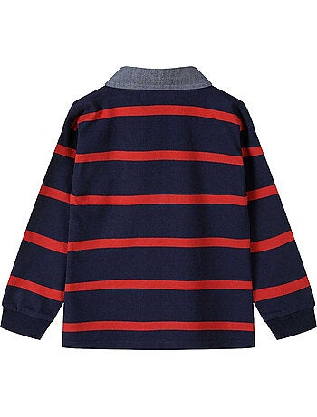 Minoti - Polo manches longues motif/style rayé