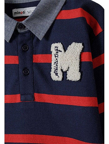 Minoti - Polo manches longues motif/style rayé