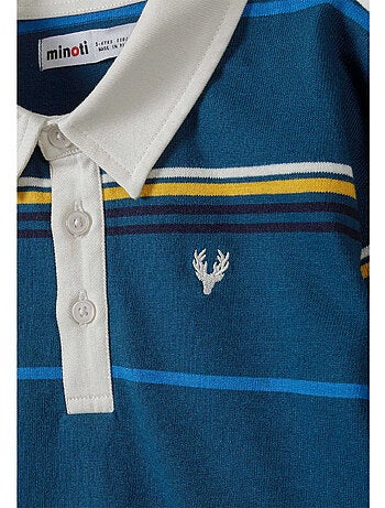 Minoti - Polo manches longues motif/style rayé