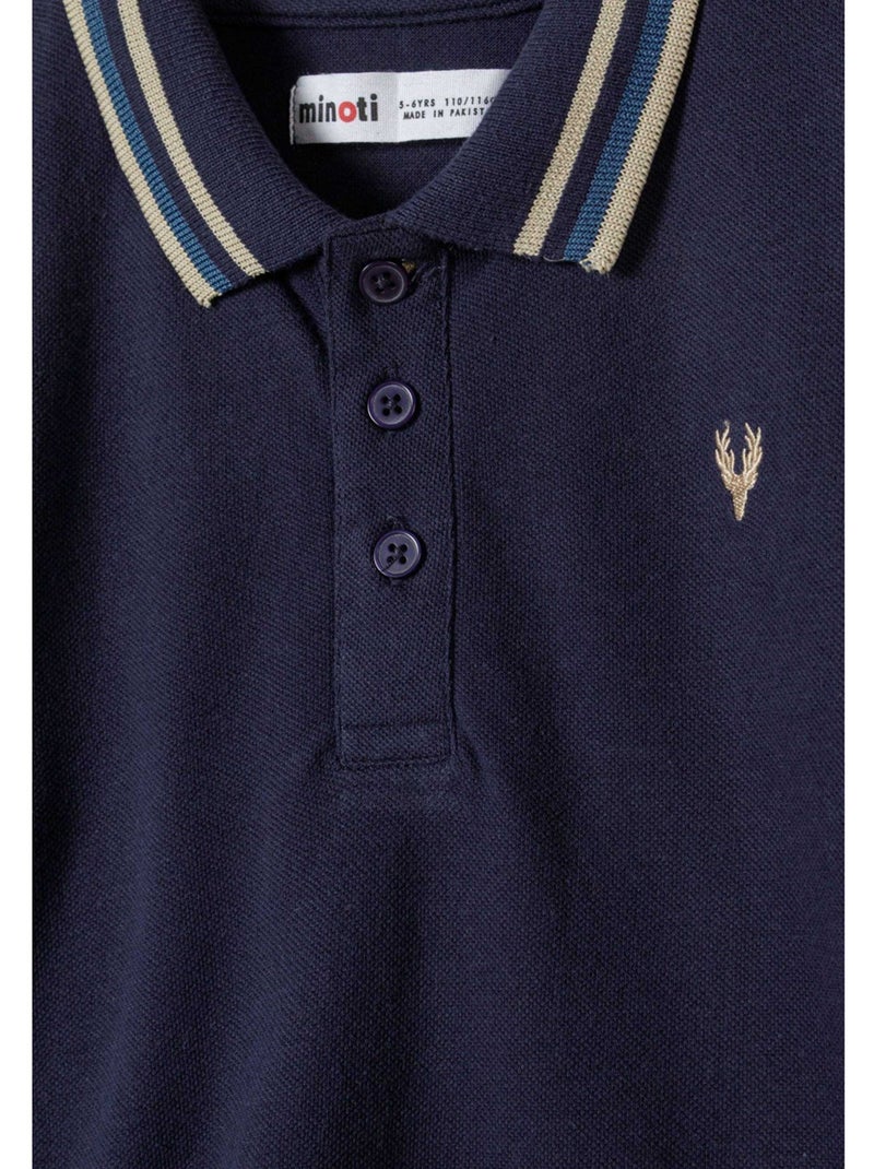Minoti - Polos manches longues Bleu foncé - Kiabi