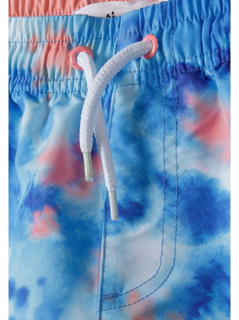 Minoti - Short de bain motif/style Aquarelle Bleu - Kiabi