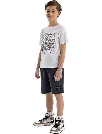 Minoti - Short motif/style côtelé