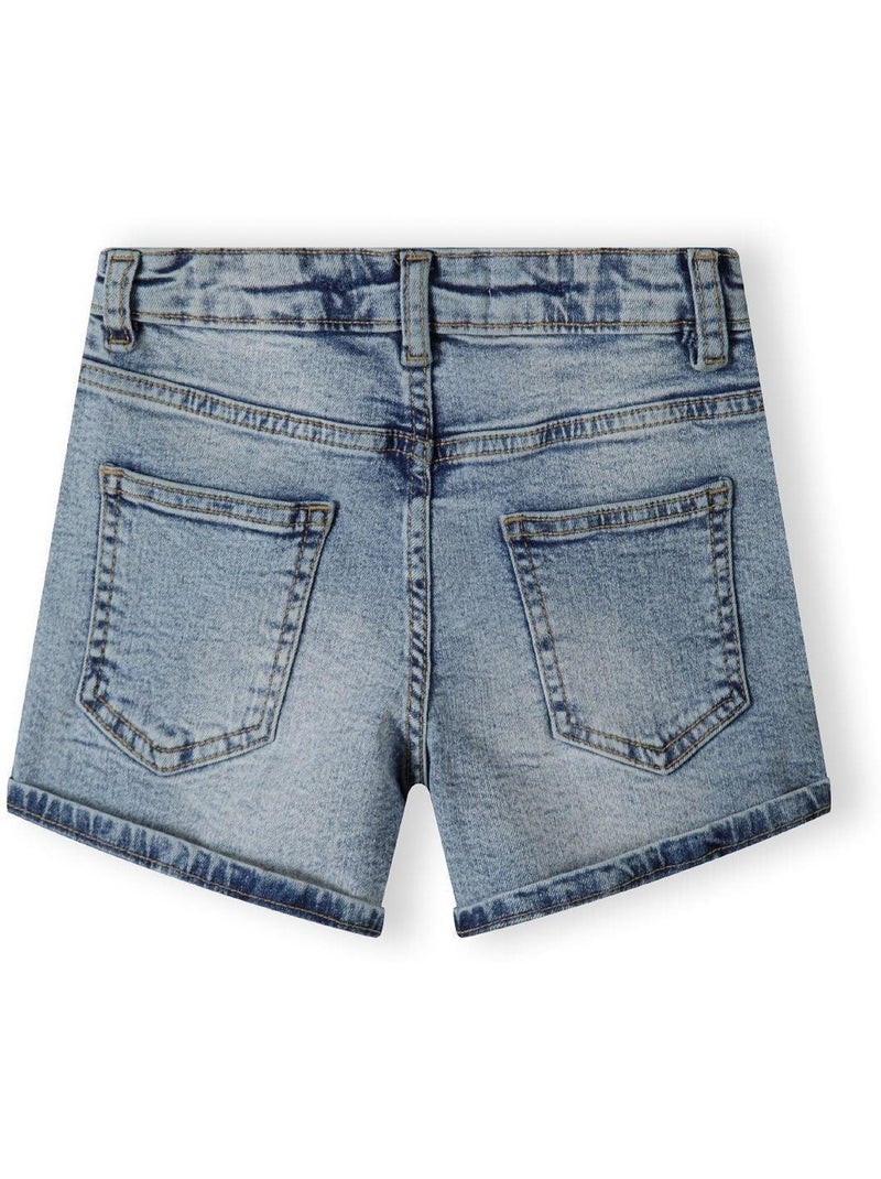 Minoti - Short motif/style uni Bleu clair - Kiabi