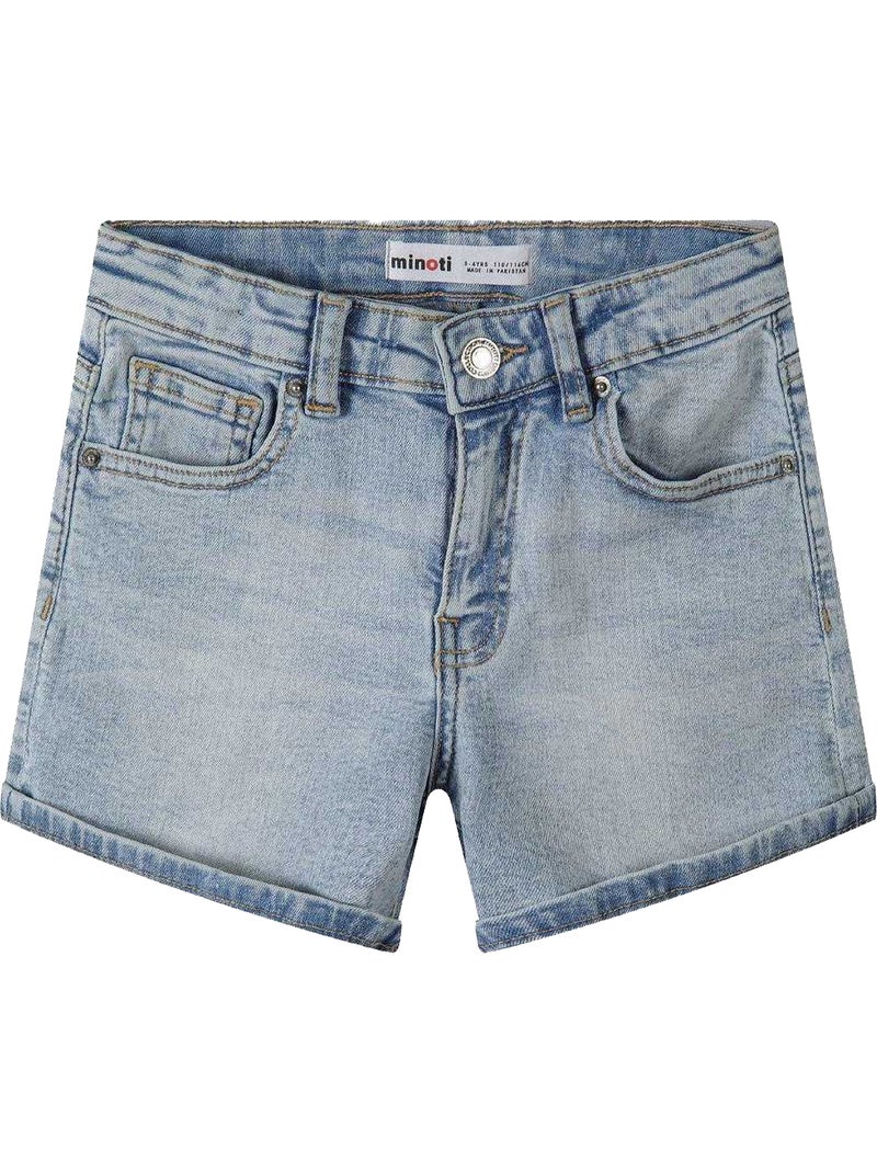 Minoti - Short motif/style uni Bleu - Kiabi