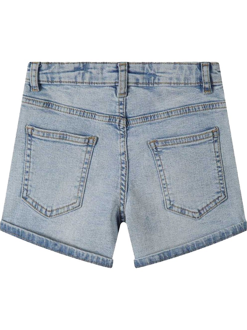 Minoti - Short motif/style uni Bleu - Kiabi