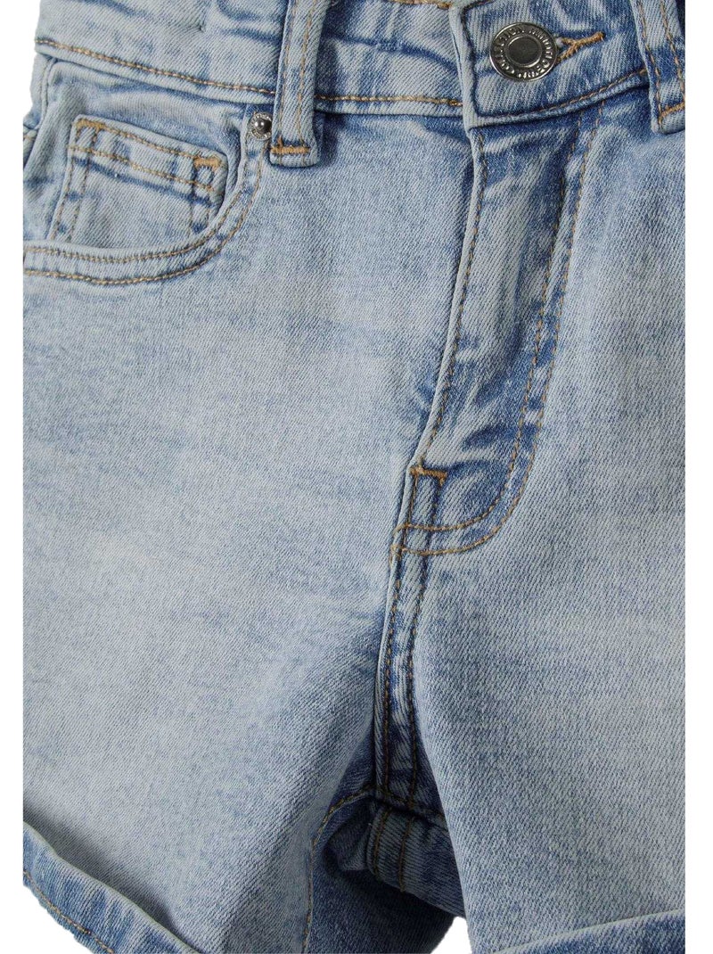 Minoti - Short motif/style uni Bleu - Kiabi