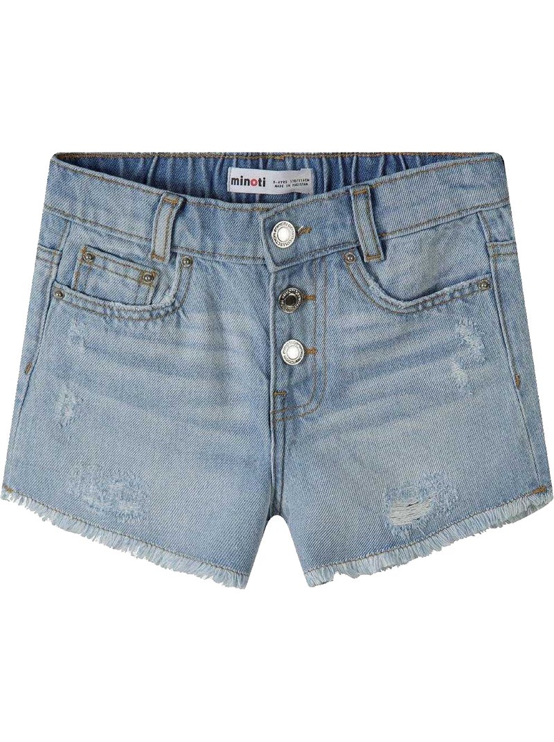 Minoti - Short motif/style uni Bleu - Kiabi