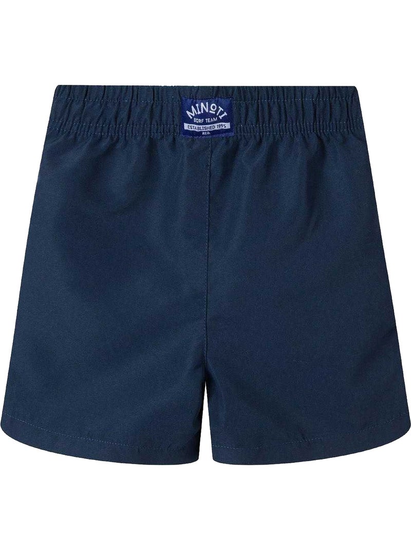 Minoti - Shorts de bain motif/style uni Bleu - Kiabi
